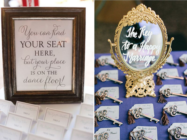 Seating Chart Alternative Tile Placement Card Place Card Marble Place Cards
